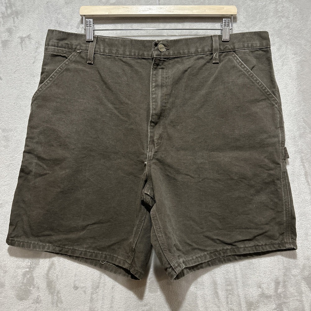 Carhartt Shorts Mens 42 B25 TMB Brown Duck Canvas Dungaree Vintage